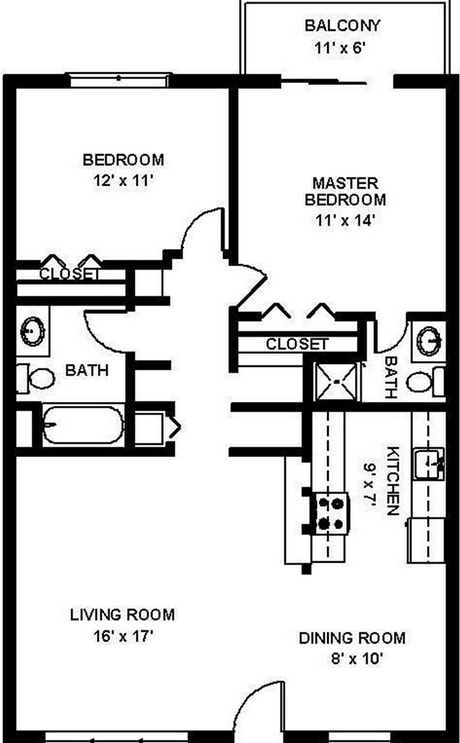 2BR/2BA - Maple Gardens