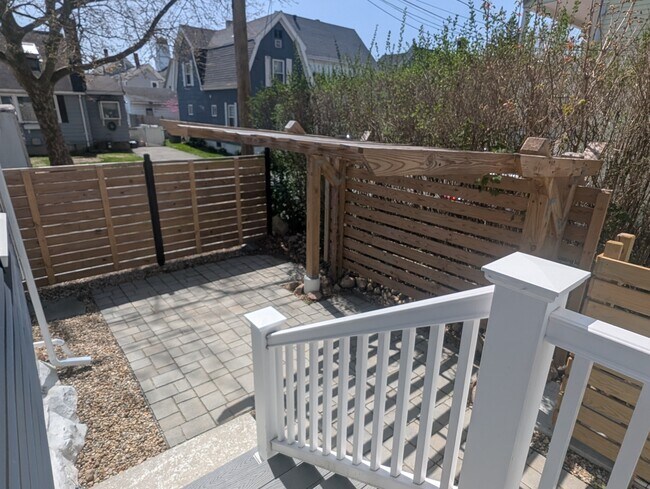 Private Patio for apartment #1 - 6 Munroe St