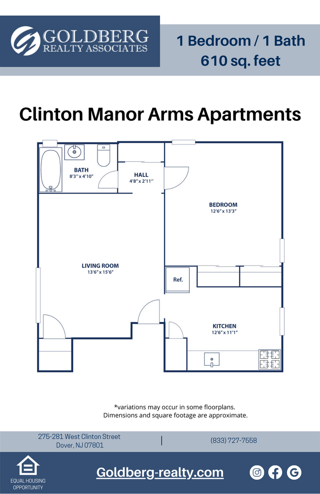 Floorplan - Clinton Manor Arms Apartments