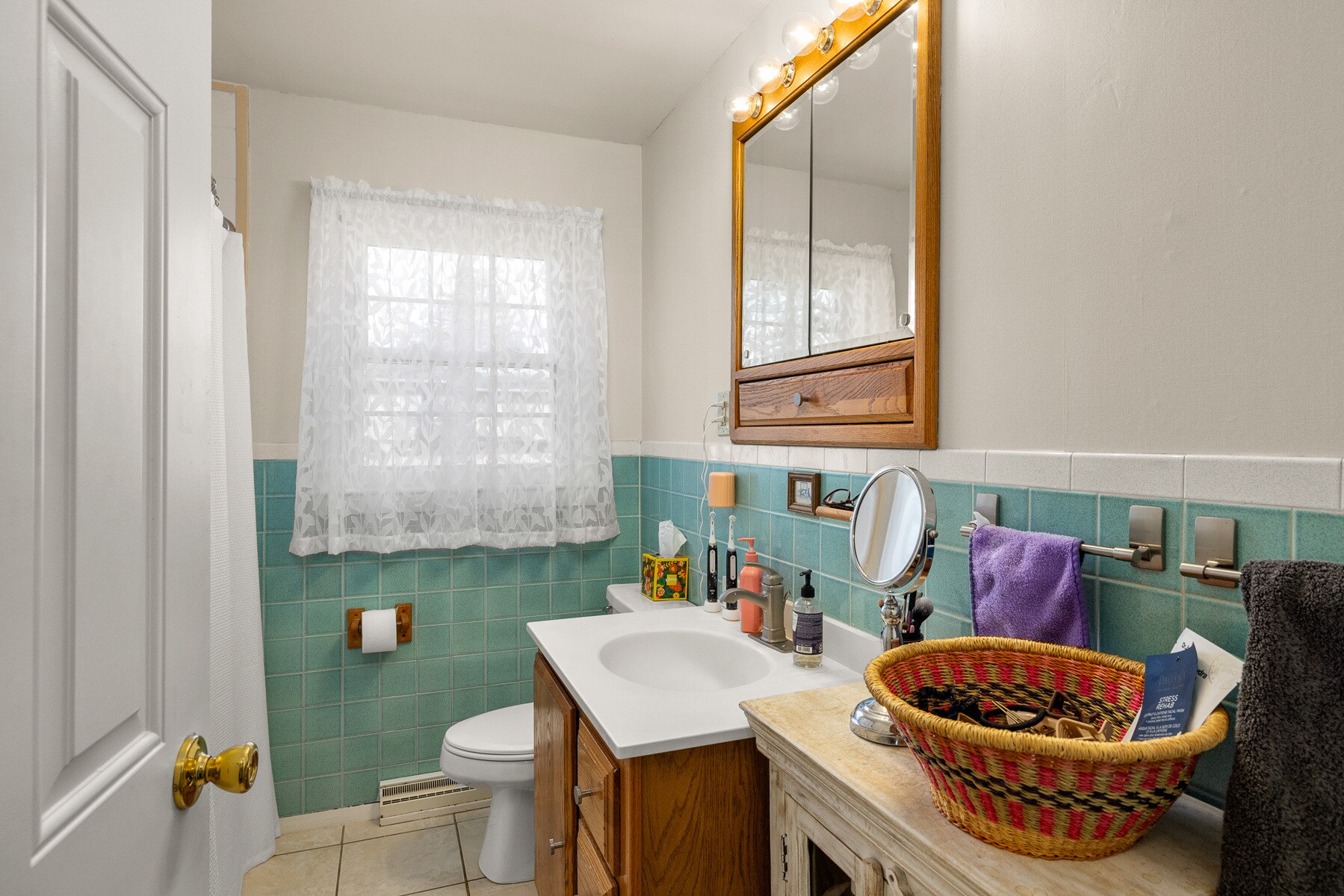 Refreshed 1st floor bath - 40 Fields Rd