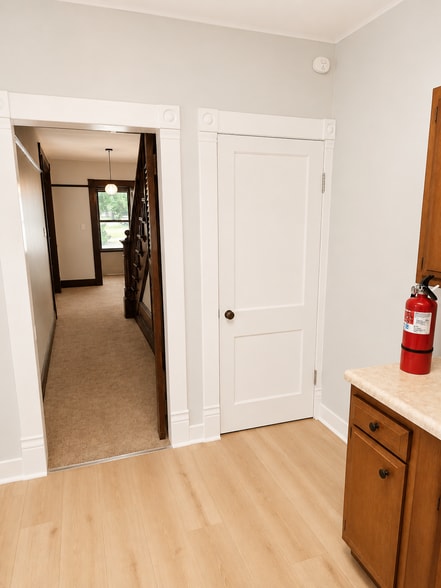 In kitchen looking down hallway - 13 Owego St