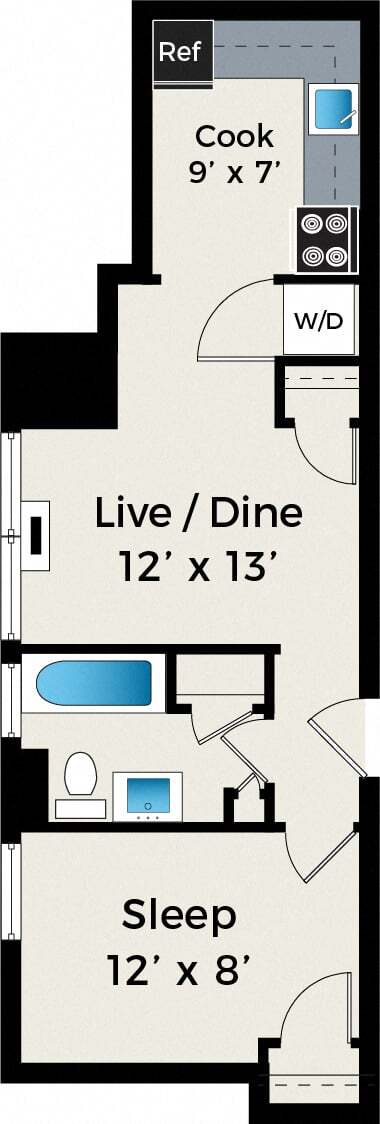 Floorplan - Park Fullerton by Reside