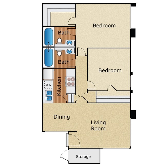 2Bd2Ba.png - Highland Creek Apartment Homes