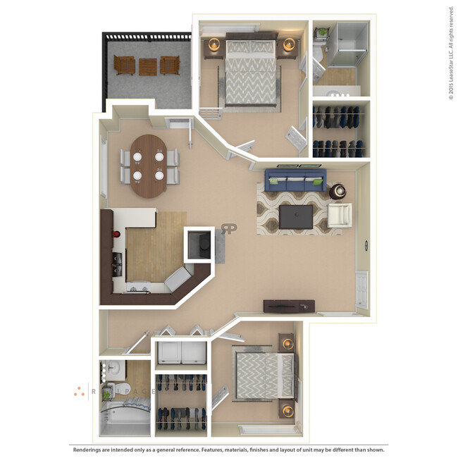 Floorplan - Elements of Belle Rive Apartments