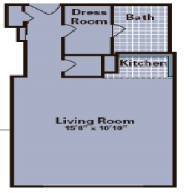 Studio - Residences at City Place