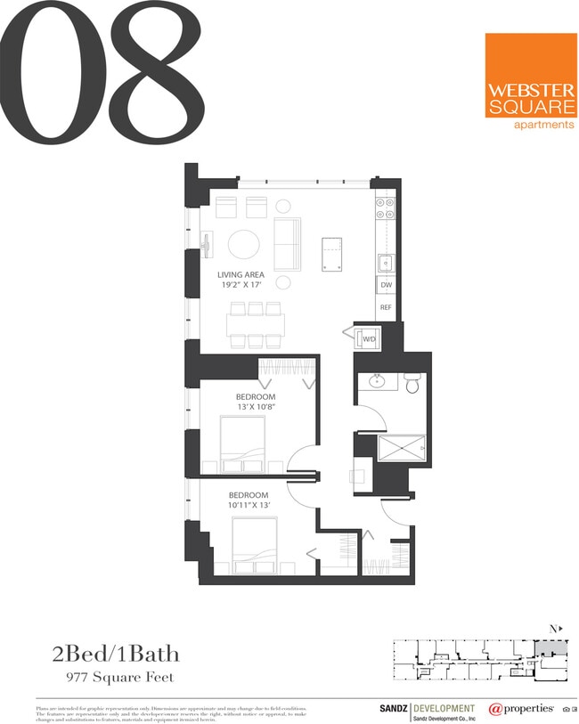 08 Floor Plan - Webster Square Apartments