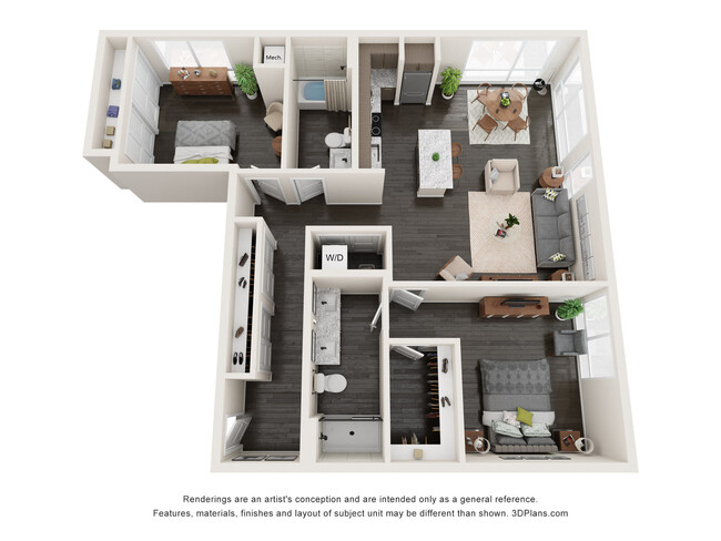 Floorplan - Claro at the Waterfront