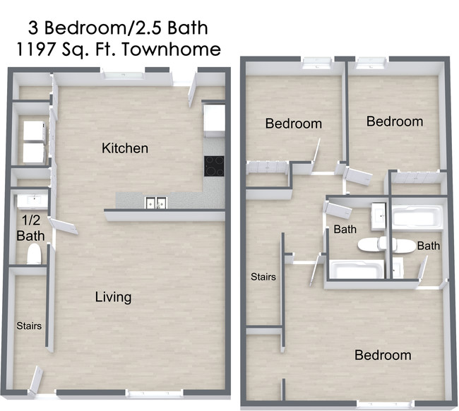 Floorplan - Landon Trace Townhomes