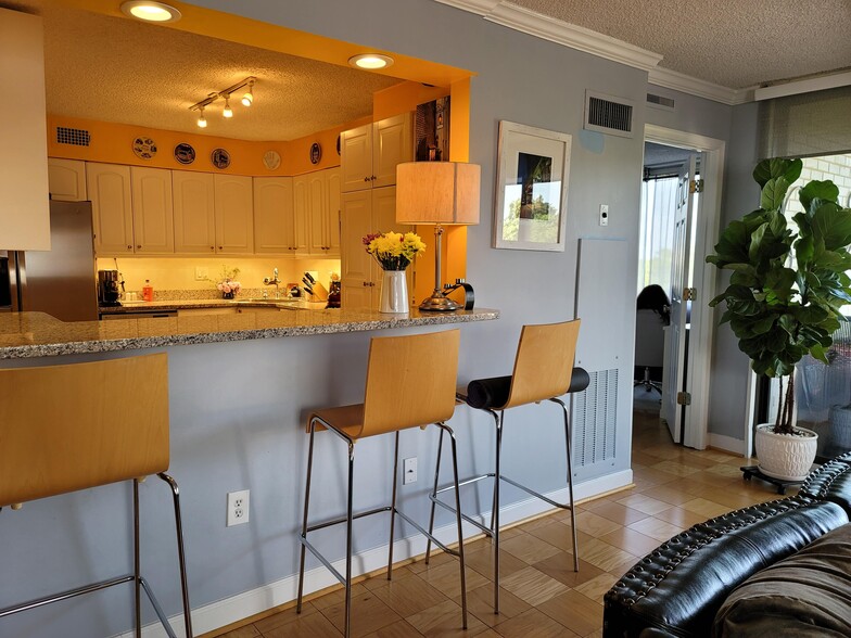 Kitchen view from the living room - 5225 Pooks Hill Rd
