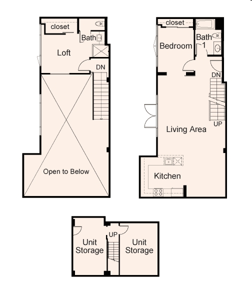 1BR/2BA - One Ecker Place