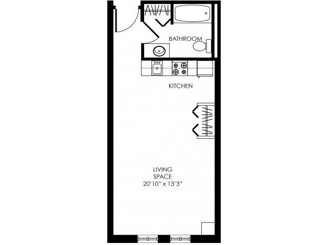 Floorplan - E Street Flats - Student Housing