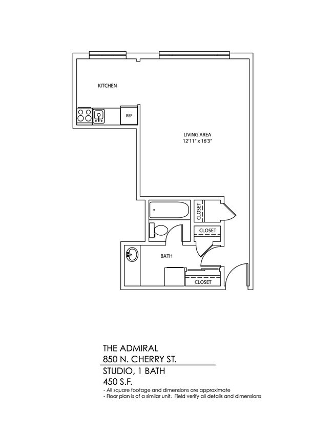 Floorplan - Admiral Apartments