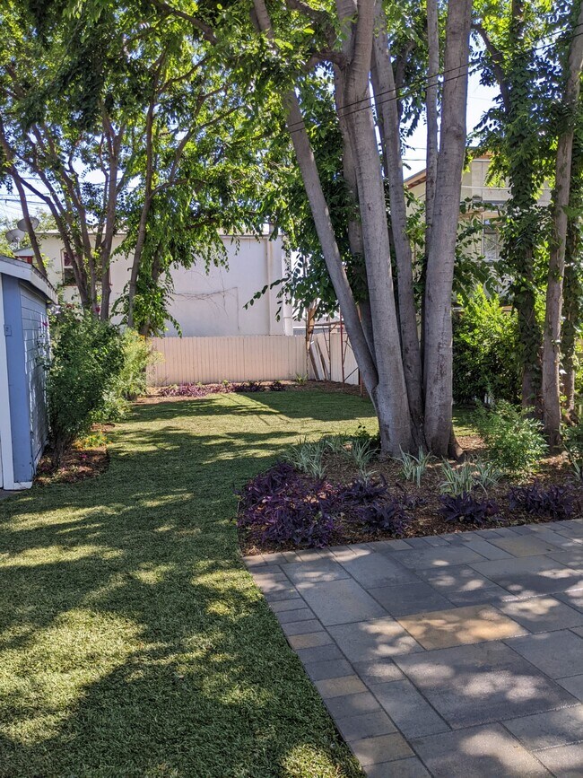 backyard with portion of patio - 7716 Lexington Ave