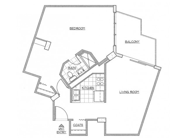 1 Bedroom Medium "The Franklin Plus" - The Latitude Apartments