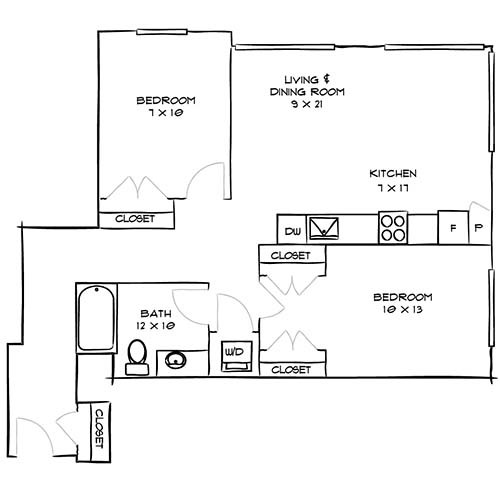 Floorplan - Indigo Apartments