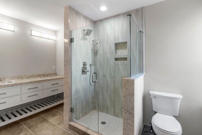 Glass enclosed main bath shower - 1618 S 2nd St