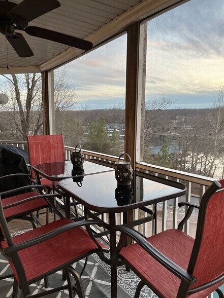 Deck overlooking the pool - 1481 Ledges Dr