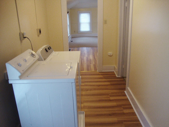 Laundry Area from Bathroom Doorway. - 415 Oak Dr