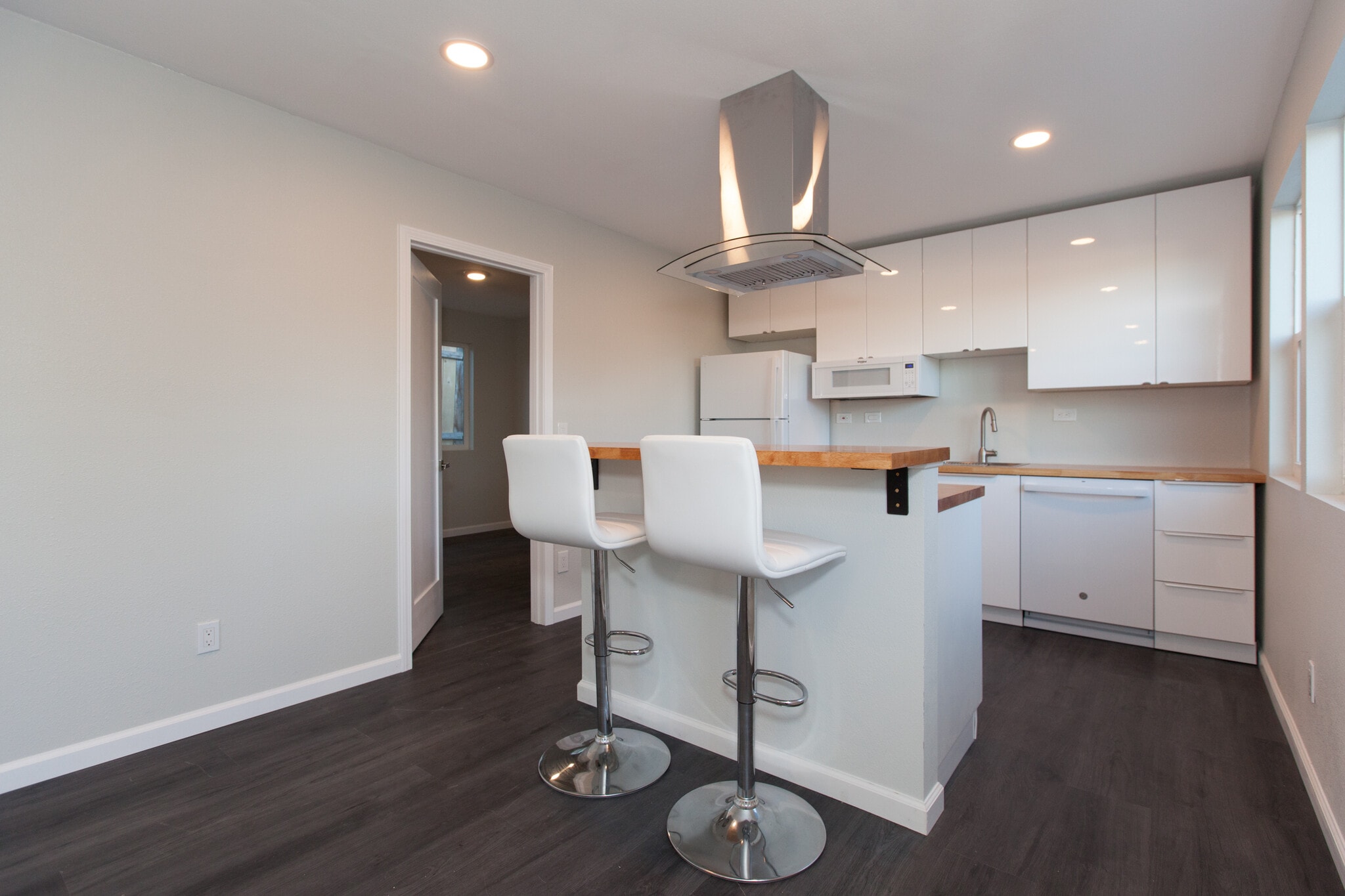 View to kitchen from living room - 4358 Aragon Dr