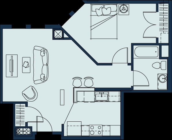 1BR/1BA - 135 Lafayette