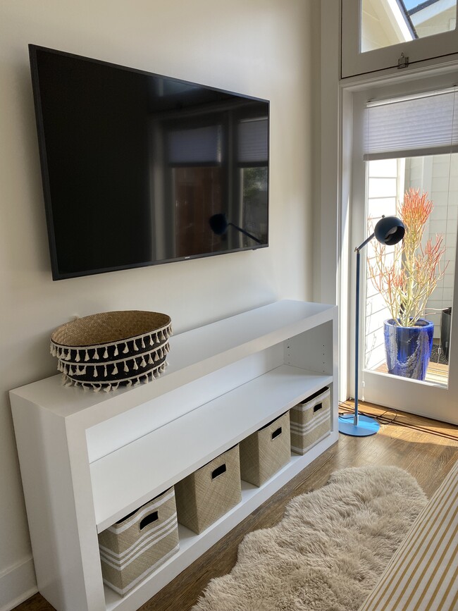 Smart TV and console in King Bedroom - 808 Milwood Ave