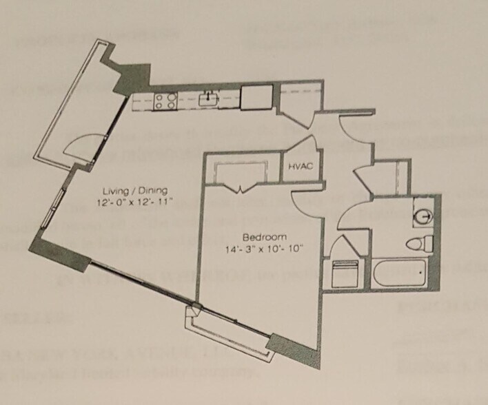 Unit floorpan - 460 New York Ave NW