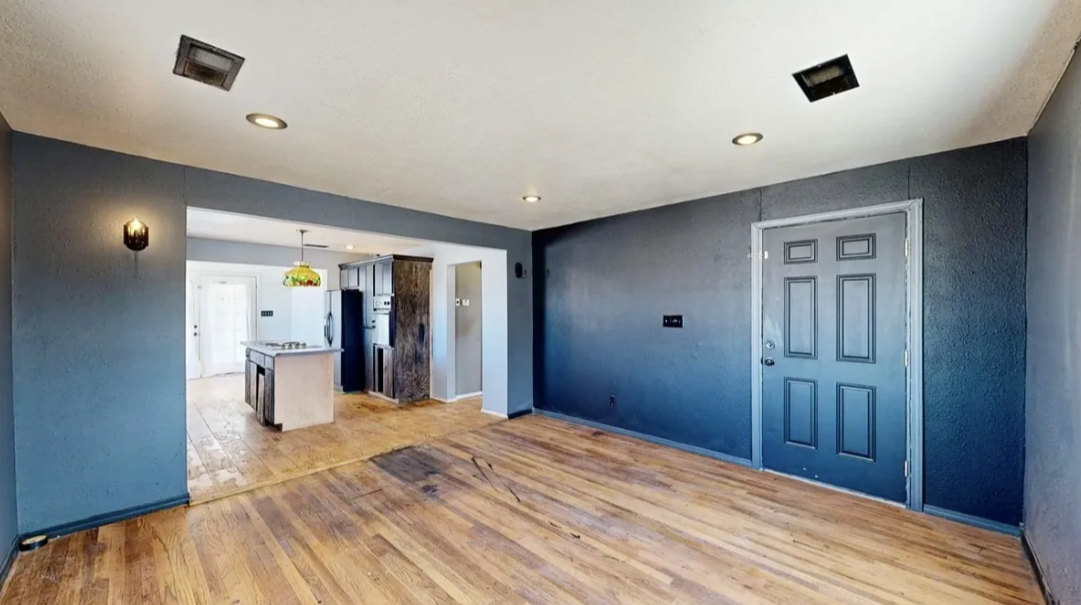 Living room to kitchen - 1206 Cuba Rd