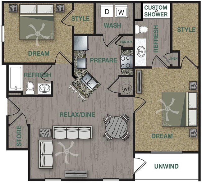 Floorplan - Stonepost Crossing Apartments