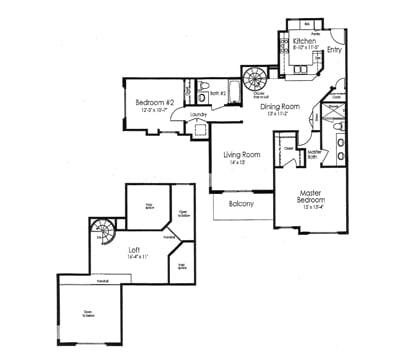 Plan F2 with loft - 25 on 5th