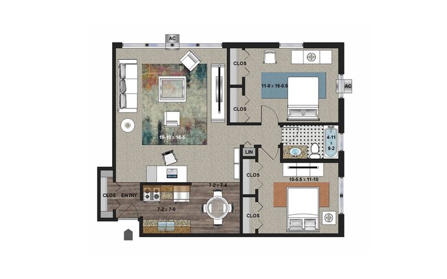 Floorplan - Blaisdell Manor