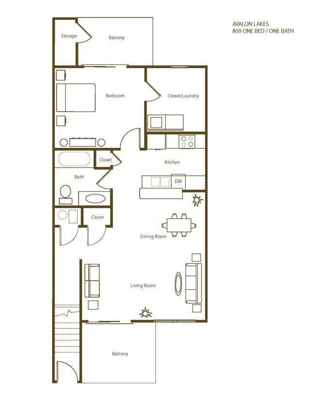 1BR/1BA - Avalon Lakes