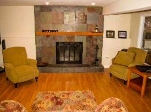 Basement with fireplace - 28W461 Juanita Dr