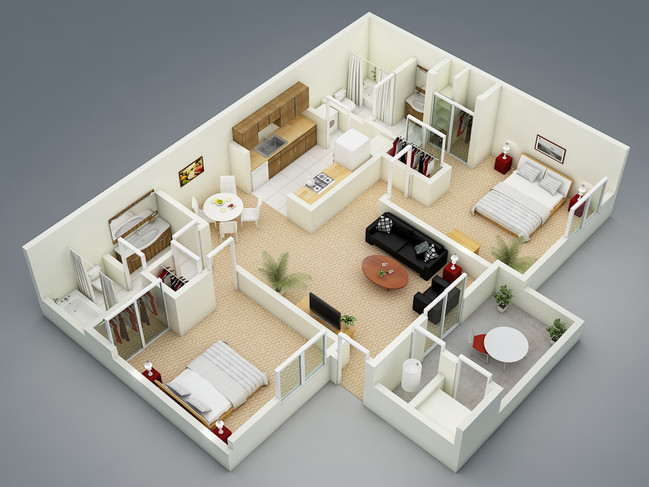 Floorplan - The Seasons Apartments