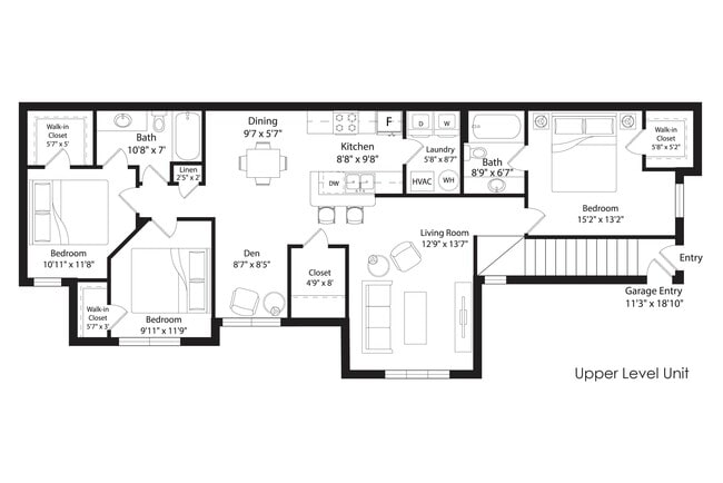 Floorplan - Cascade Shores Townhomes + Flats
