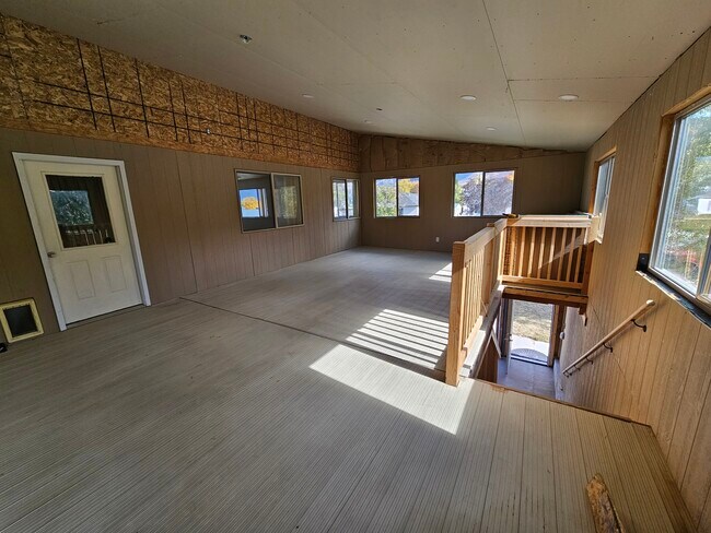 Porch with upstairs front door - 114 S 200 E