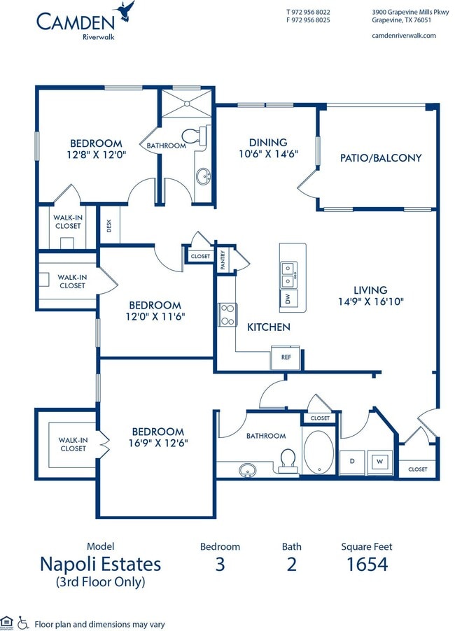 Floorplan - Camden Riverwalk