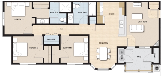 Floorplan - King's Station Apartments