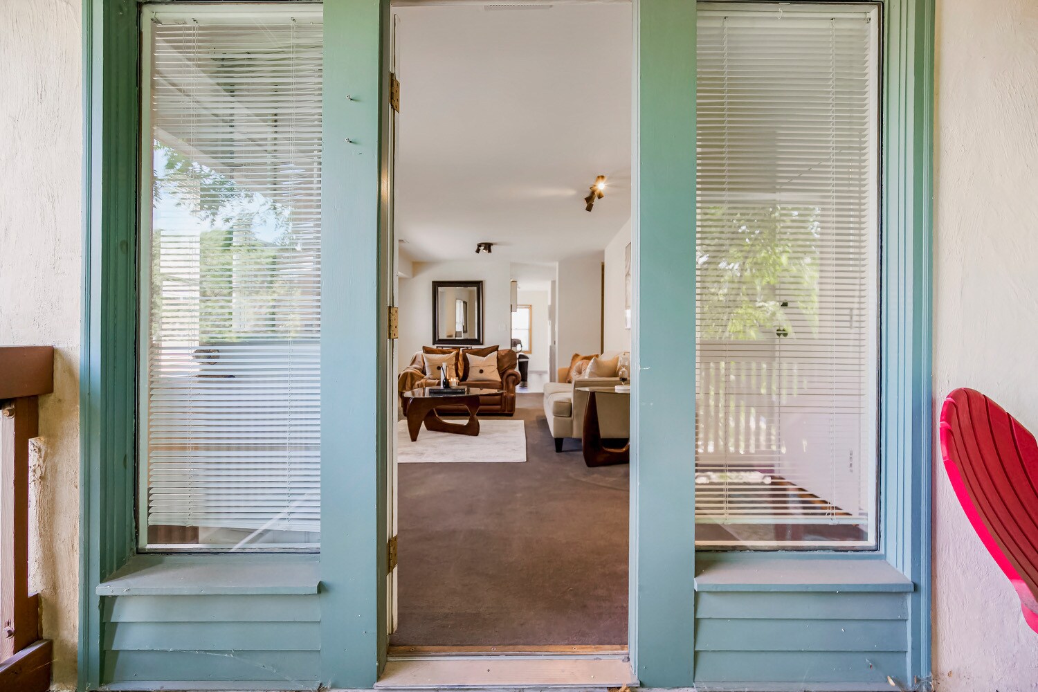 View from balcony to living room - 621 W 43rd St