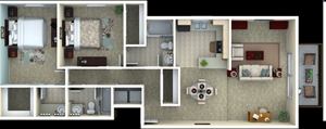 2BR/2BA - Avistele at Andalusia