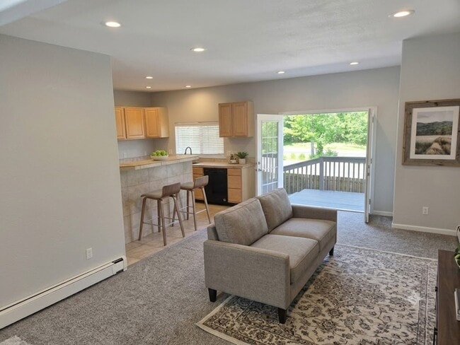 staged kitchen living table mountain townhomes - Table Mountain Townhomes