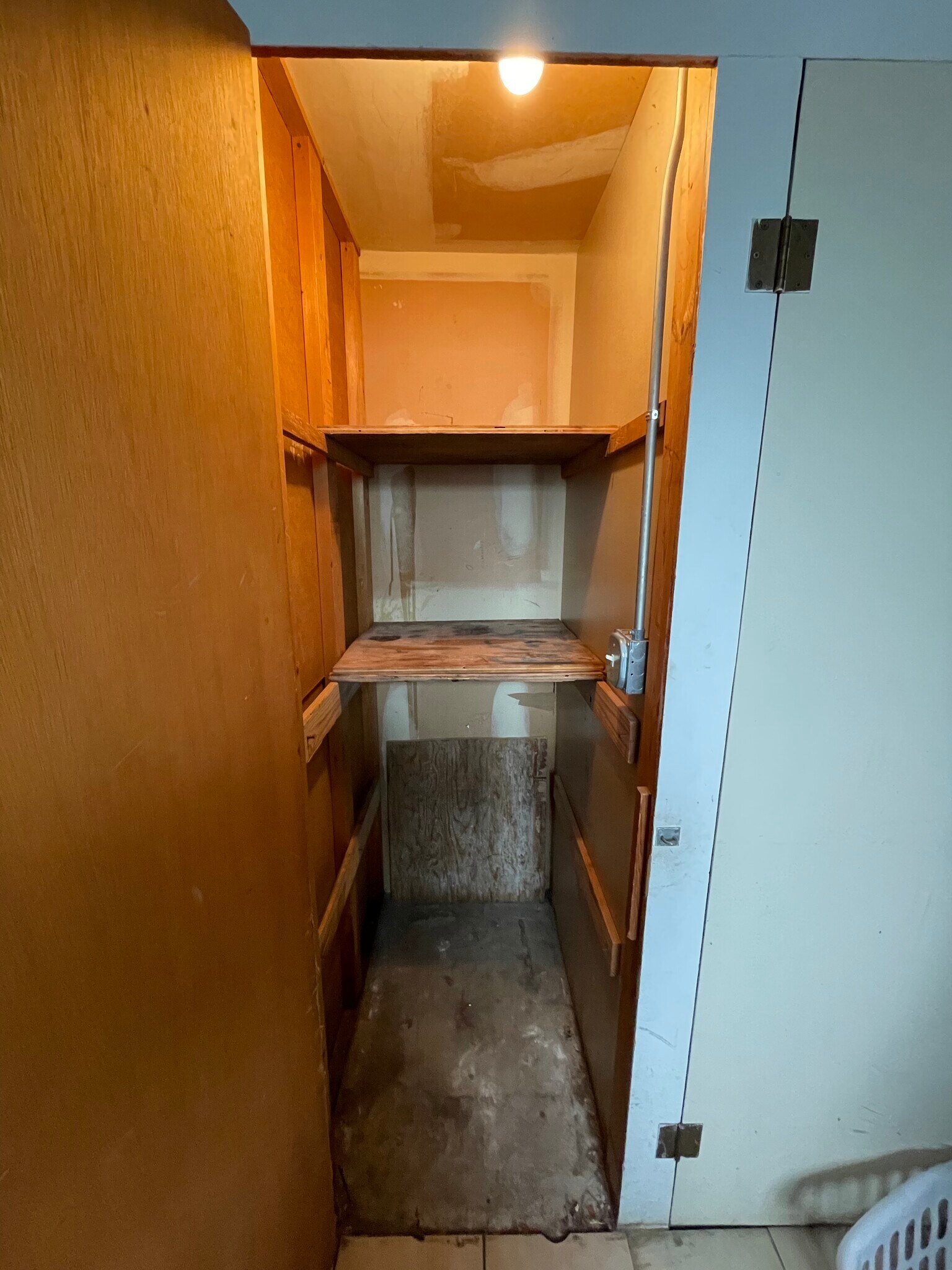 Personal storage closet in laundry room - 2440 River Rd