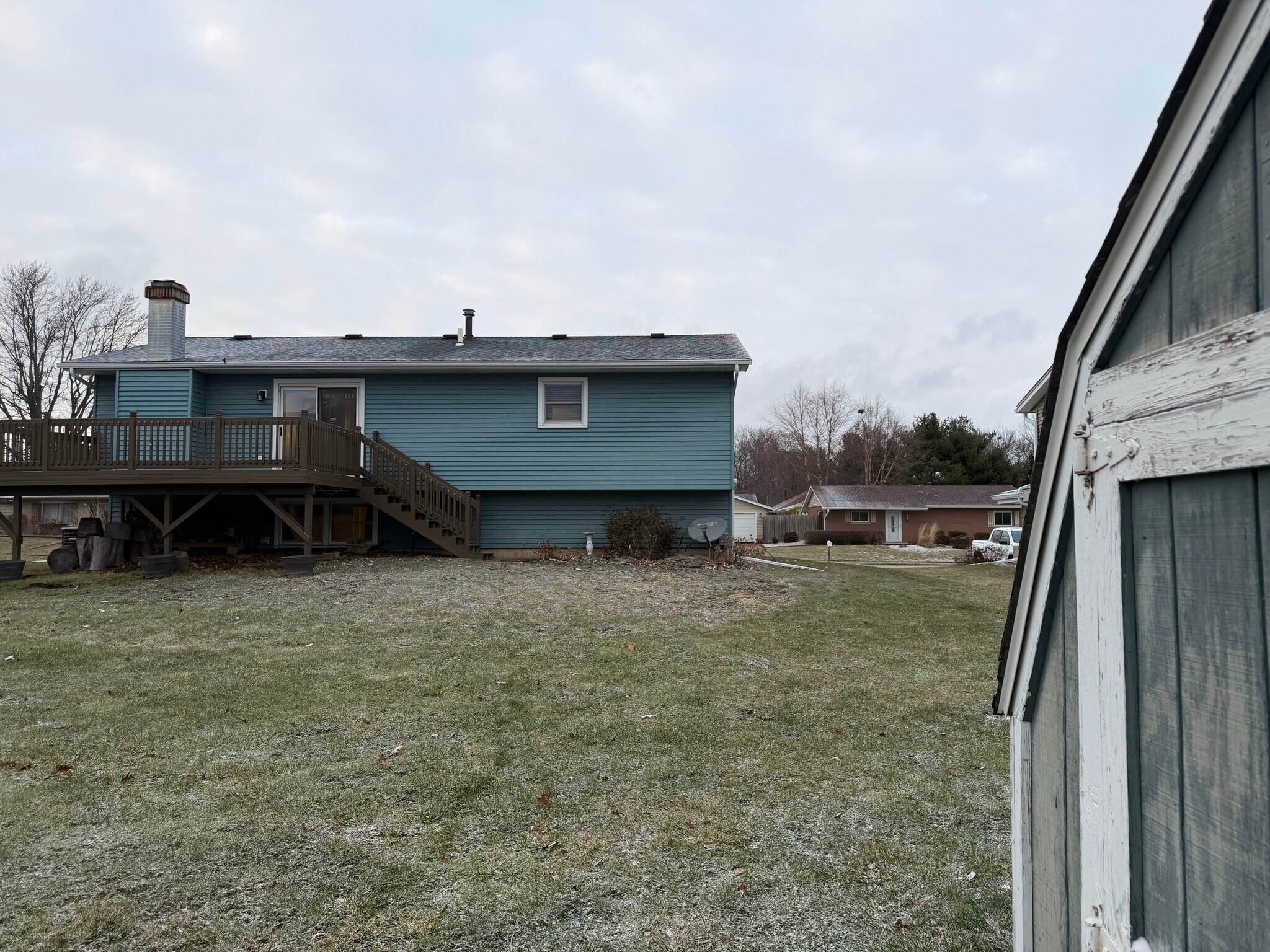 Rear of house and shed - 3309 Winston Dr
