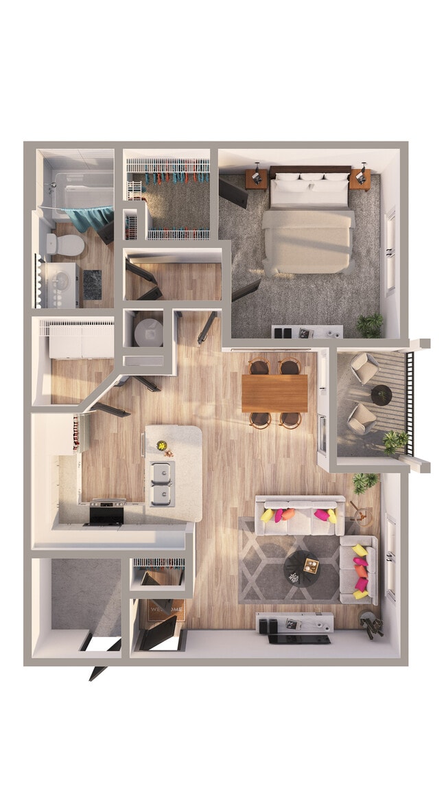 B1 Floor Plan - The Willows Ashley Park