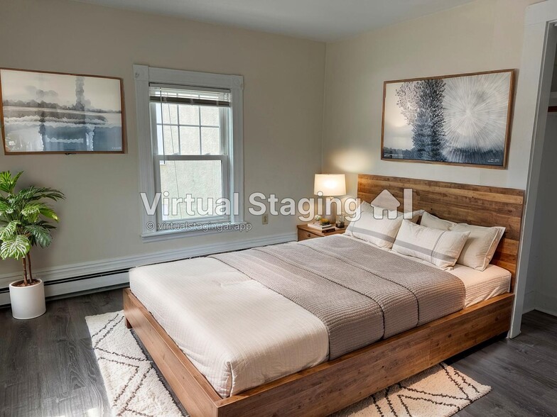 AI Staged Bedroom 1 - 1011 Massachusetts Ave