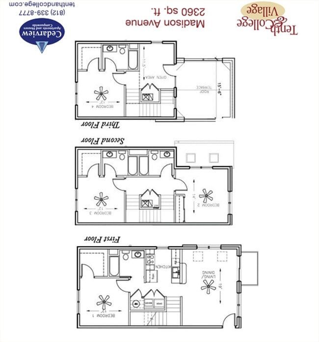 Floorplan - Tenth & College Village Apartments