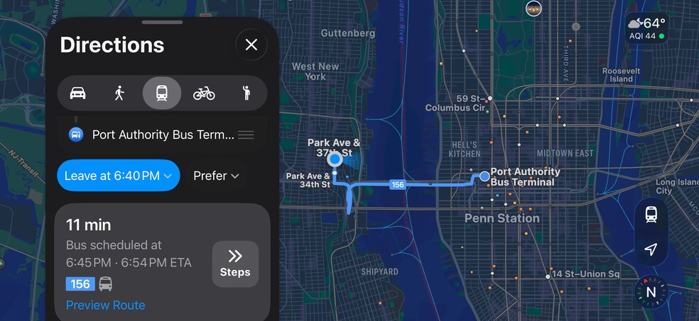Night time commute to NYC (11 min) - 3718 Park Ave