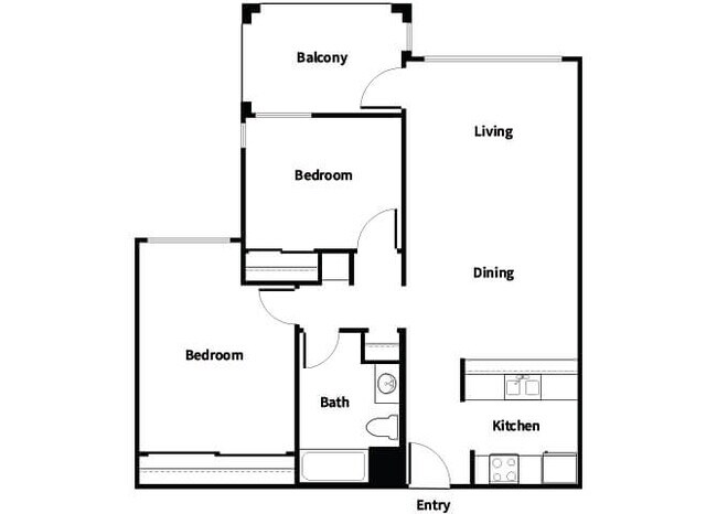 Floorplan - Harvard Yard and Glenmary Senior Affordable  Apartments