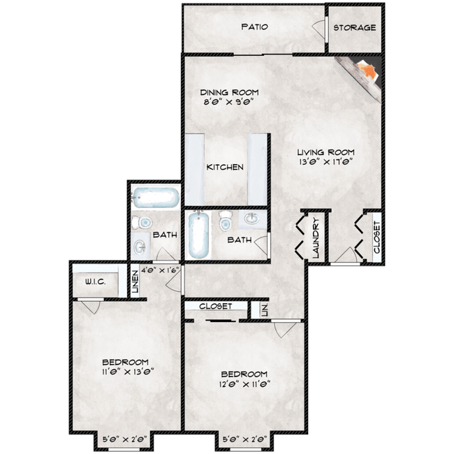 Floorplan - Timberline Apartments