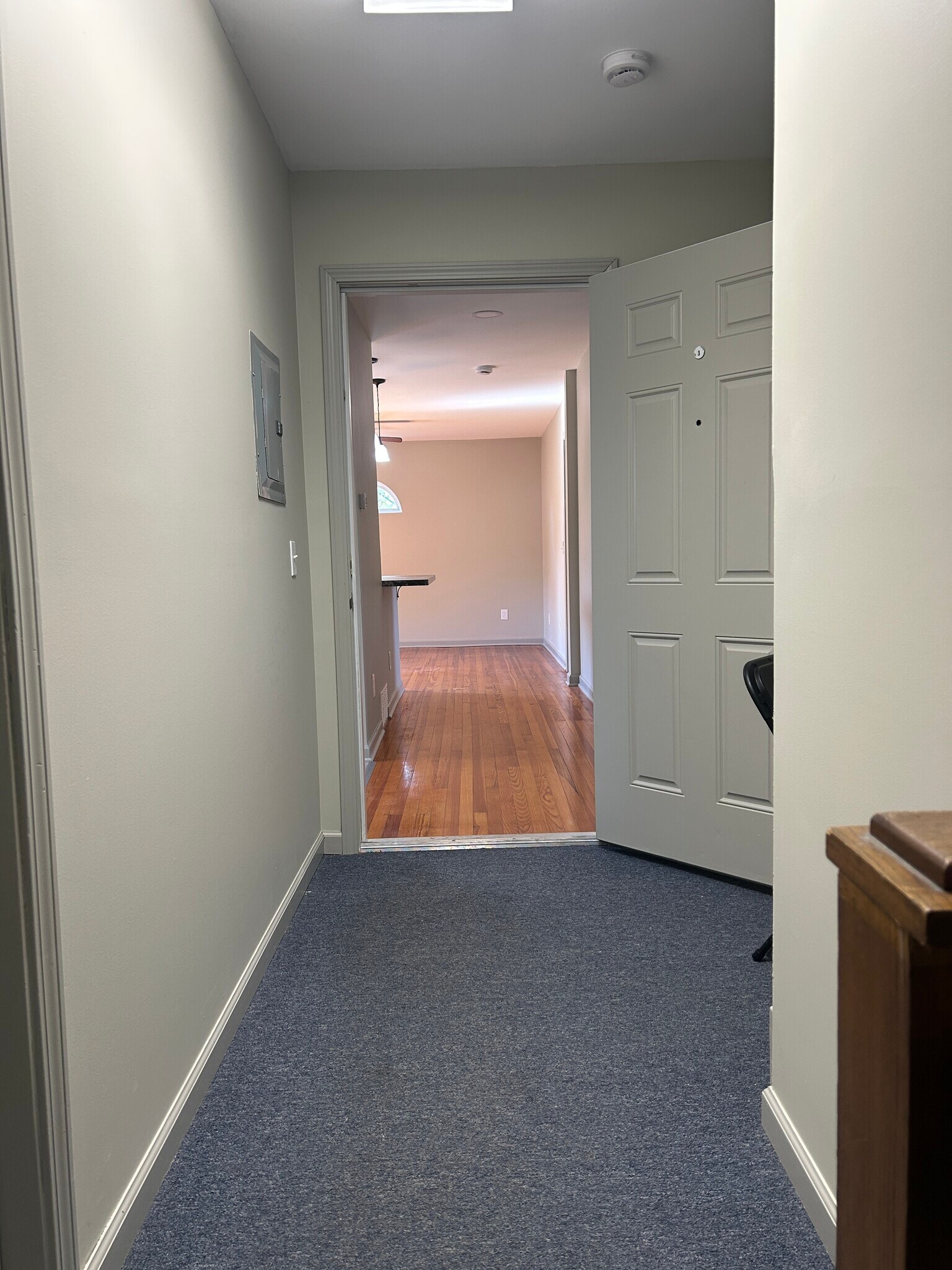 Apartment entrance door - 8575 Main St