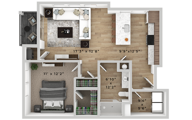 Dublin Village - Unit Type 1 - Dimensions - Dublin Village II